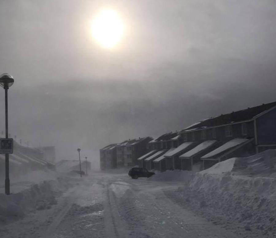 Det trækker op til storm, Nuuk 21. marts 2017