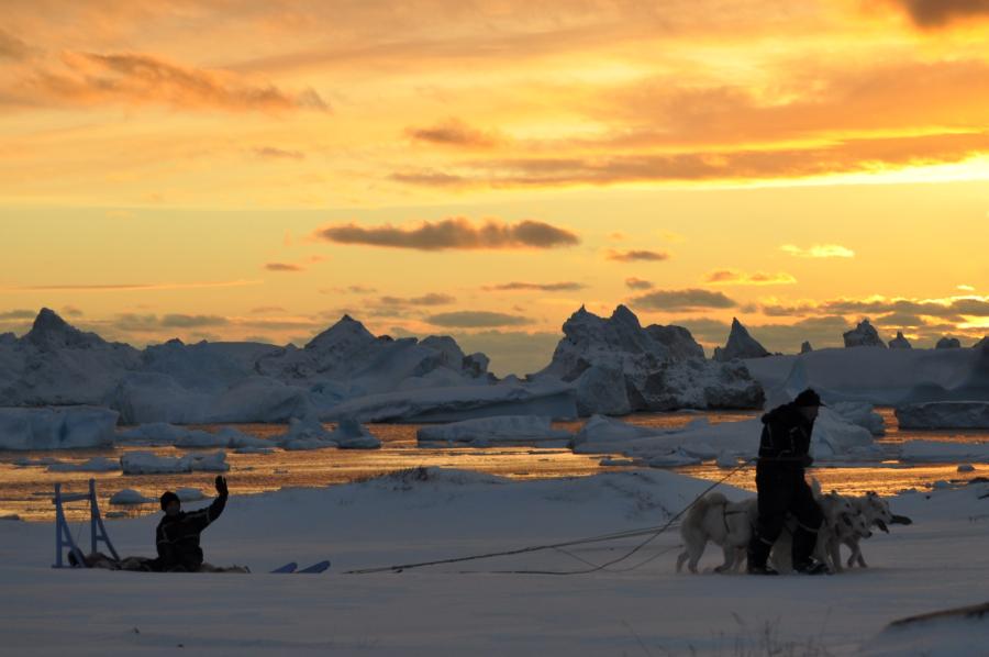 Velkommen til et nyt år. Qeqertarsuaq, 27. januar 2011
