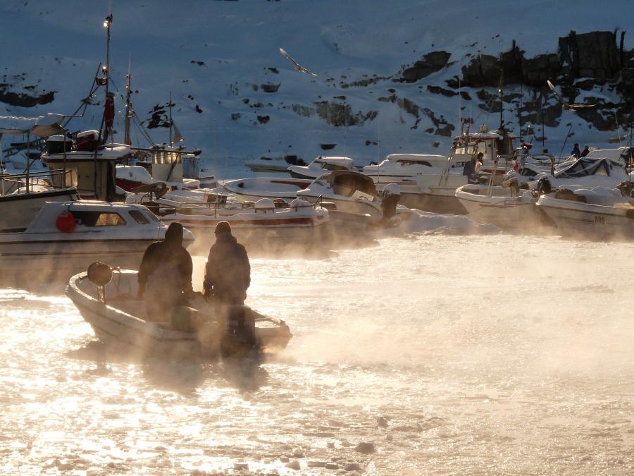 Qaamaneq alutornartoq. Ilulissat, februaarip 26-at 2012
