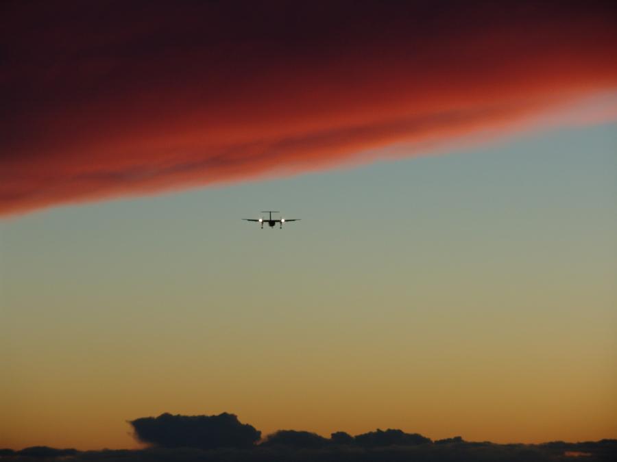 What a weather to land