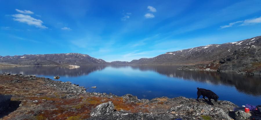 Smukkeste vejr, Tasersuaq er spejlblank. Qaqortoq, 13. maj 2021