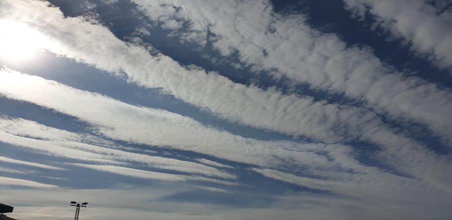 Stripy clouds