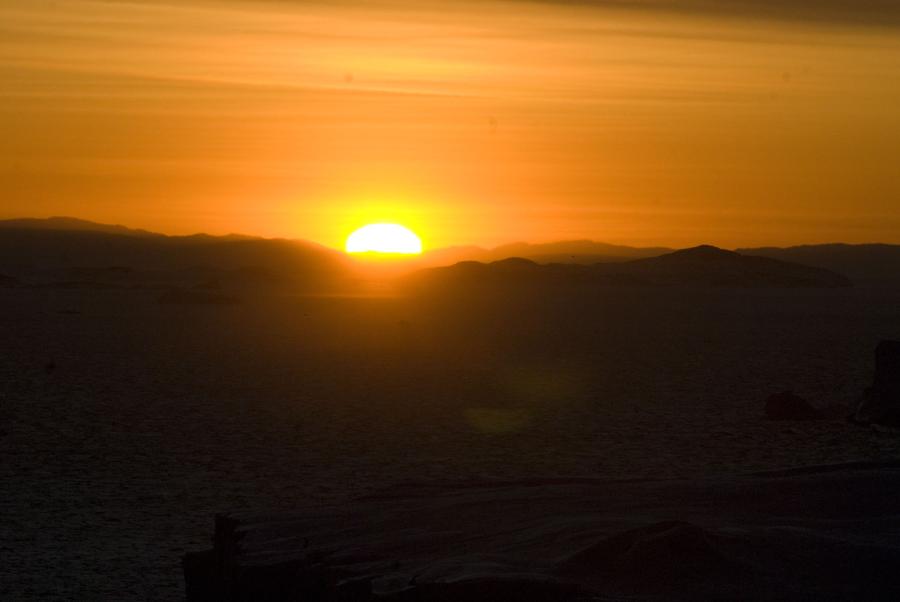 Solen vender tilbage til Ilulissat - her på sit max kl. 13:05 - 13. januar 2016