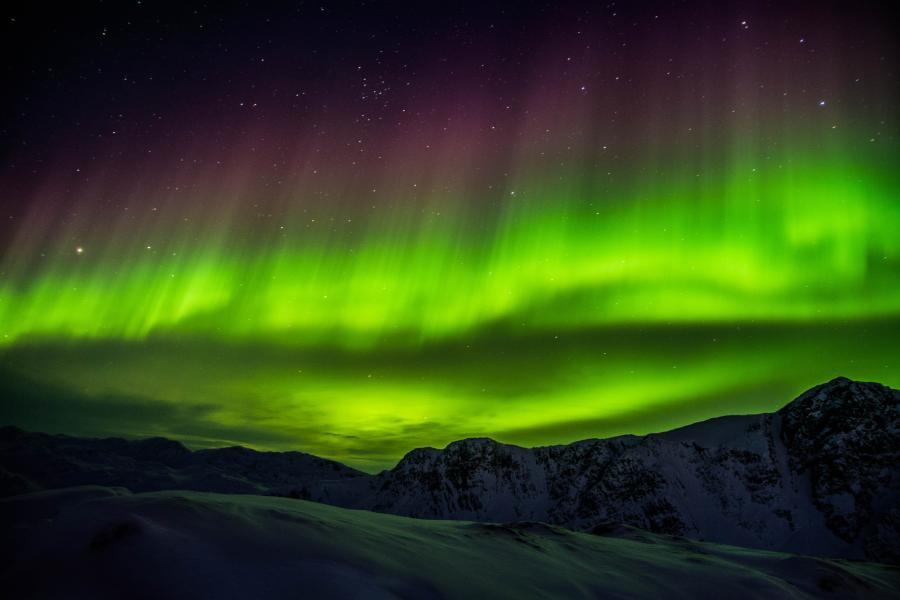 Forlod Sisimiut for at fotografere stjernerne og nordlys.