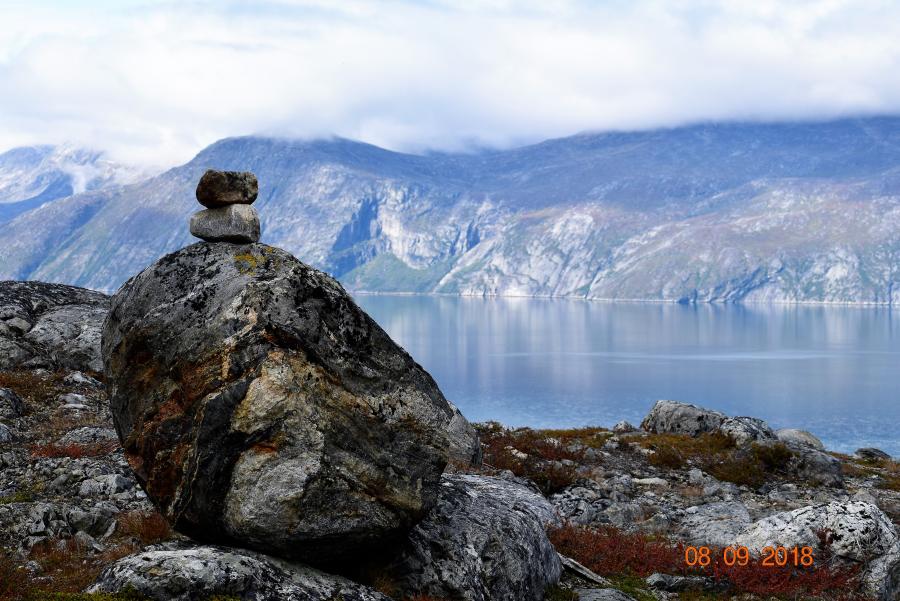 Sten på sten i Ameralik ved Nuuk, 8. september 2018