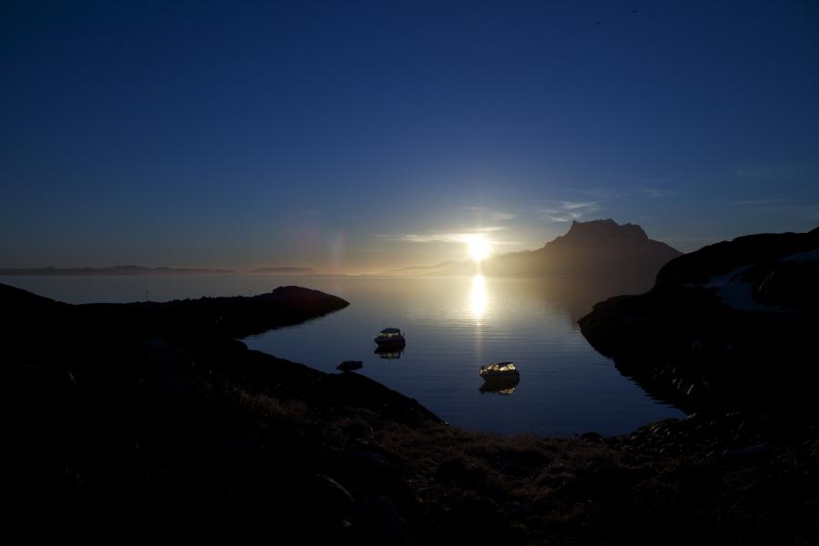 sermitsiaq by sunrise