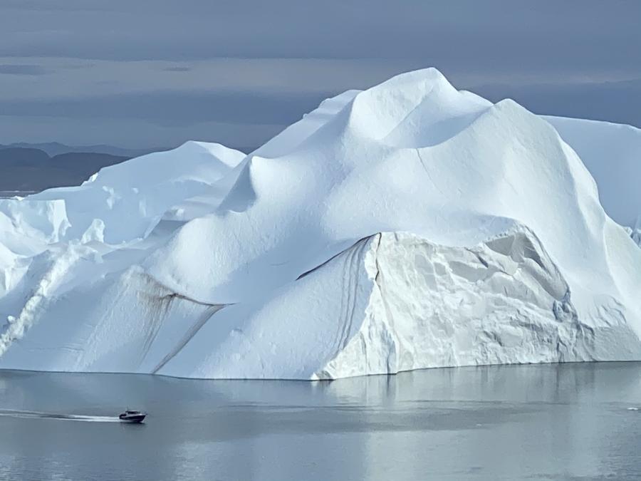 Billede taget på vores gåtur til Sermermiut. Ilulissat, 6. juli 2020