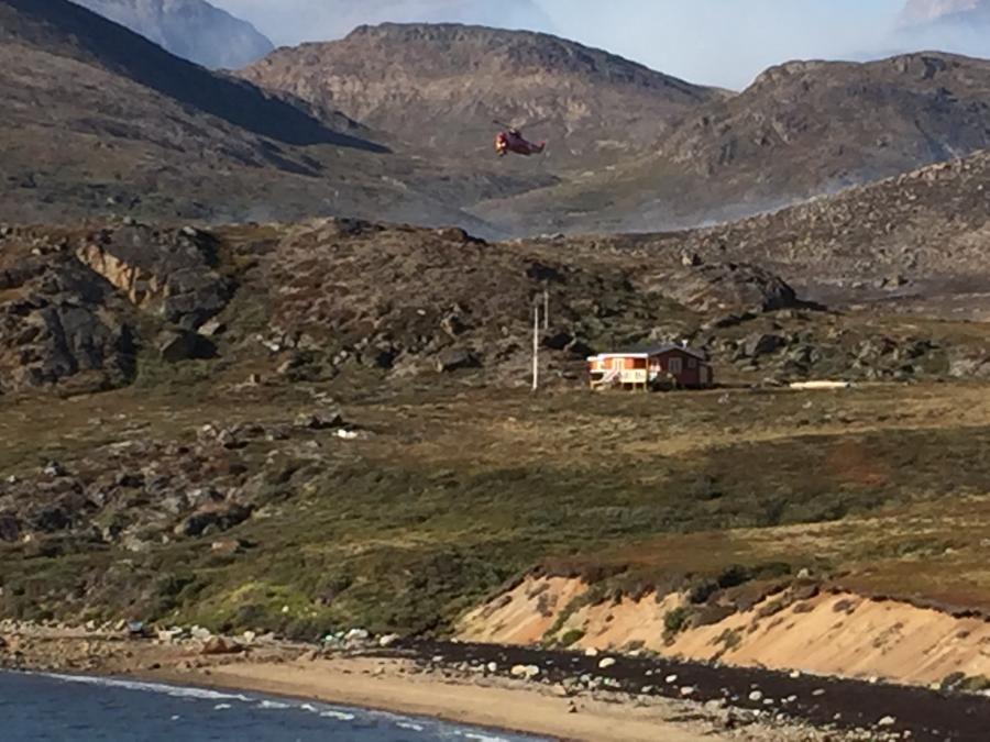 S61 lander i Kangerluarsuk tulleq, 13. august 2019