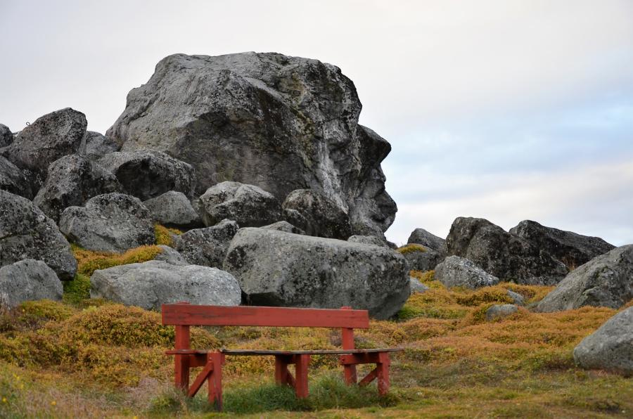 »Hovedet af Knud Rasmussen« i Nanortalik, 19.09.2017