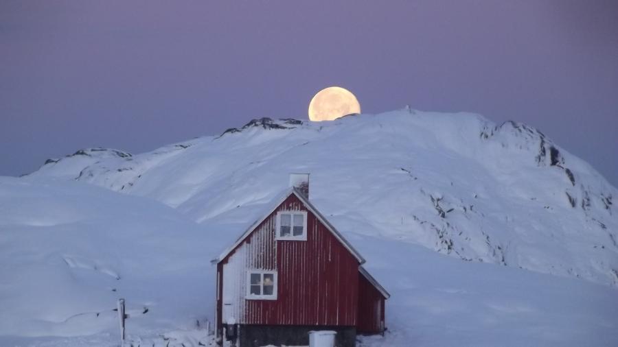 Månenedgang d. 3. december 2017
