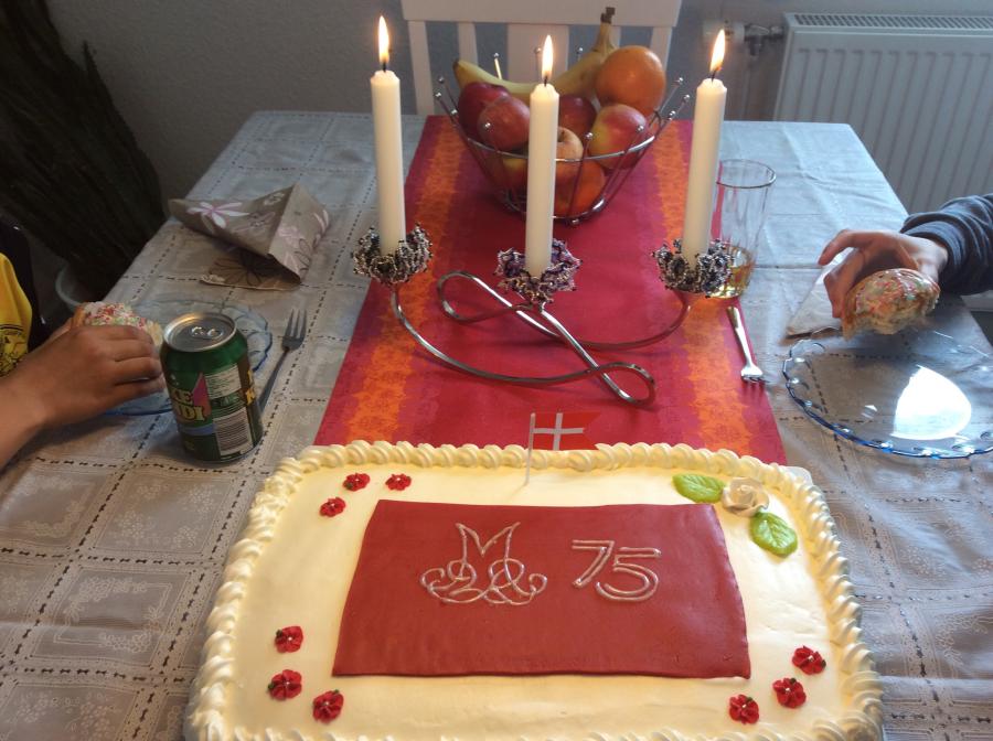 Tillykke med det 75år. Dronningen Magrethe