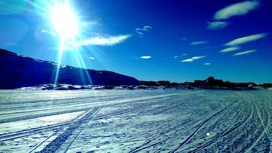 Ilulissat silangissuungaa pisuttuarujoorlunga qimussit aqqutaani