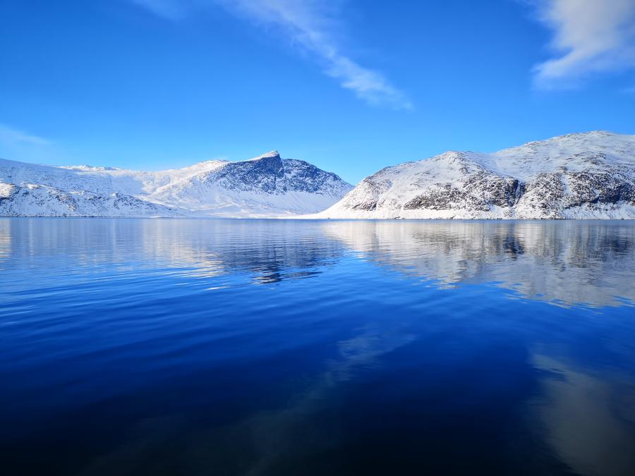 Nipisats fjelde, ved Ammassivik 13. februar 2019