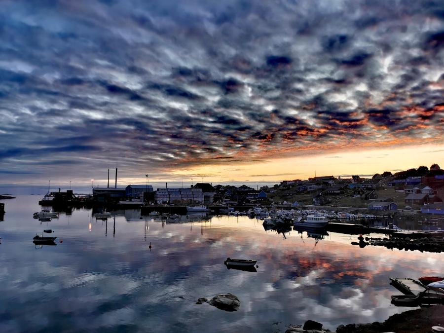 Aasiaat om morgenen. 25. september 2019