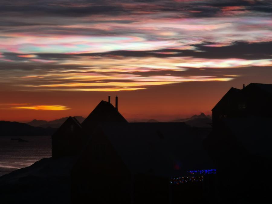 Piteraq (lokal meget kraftig storm) i Sermiligaaq. 1. januar 2020