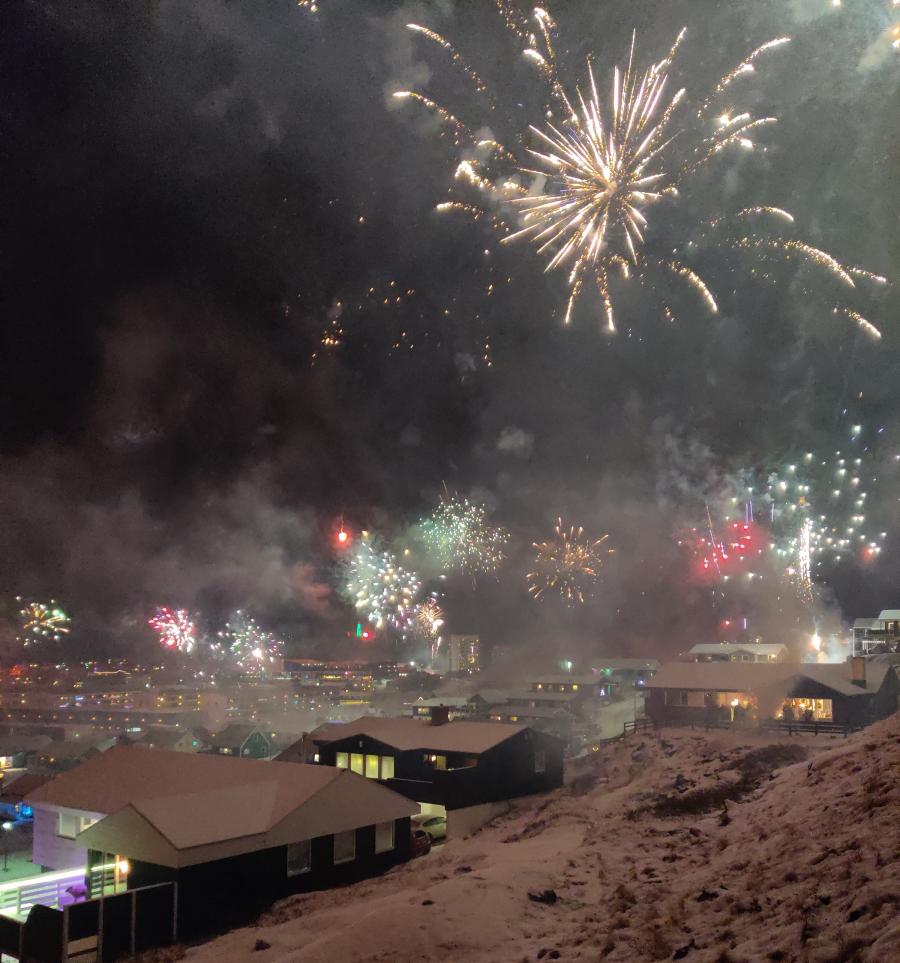 Nytår. Nuuk, 1. januar 2022