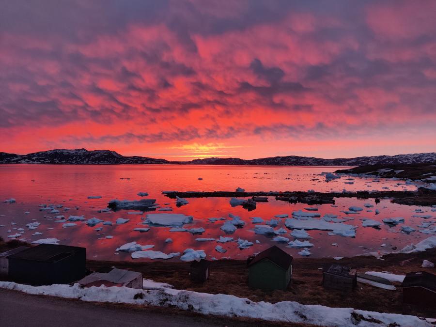 Den smukkeste udsigt. Narsaq, 18. april 2022