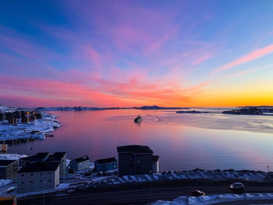 En følelse af hjemve, når vejret er sådan i Nuuk :-)