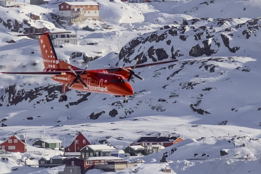 Air Greenland Dash 8, Sisimiut 16. marts 2019