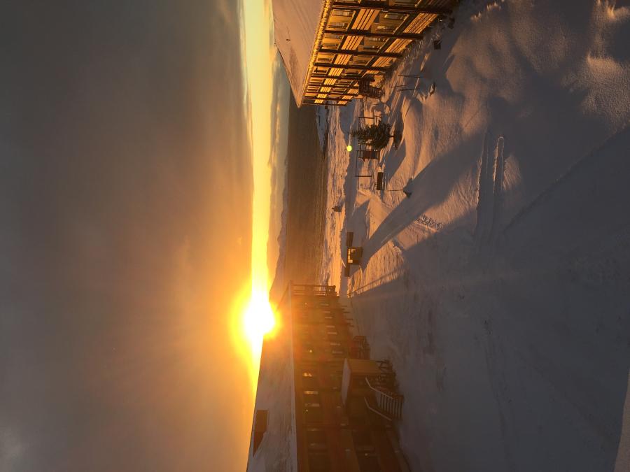 Solnedgang ved Sana