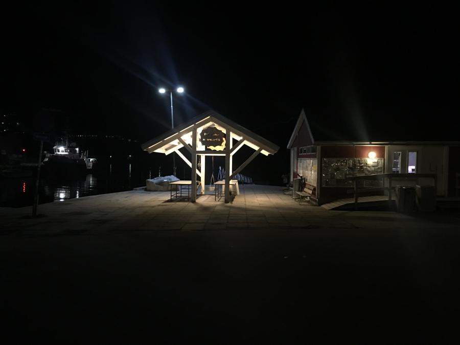 Brættet i Qaqortoq By Night