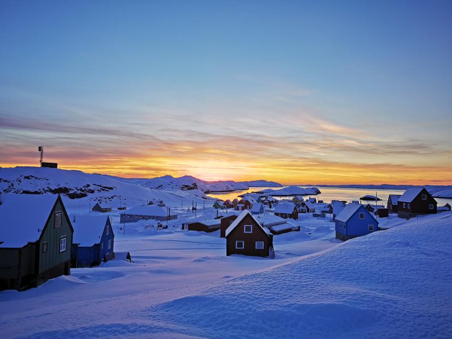 Qeqertarsuatsiaat ved Nuuk, 18. januar 2021