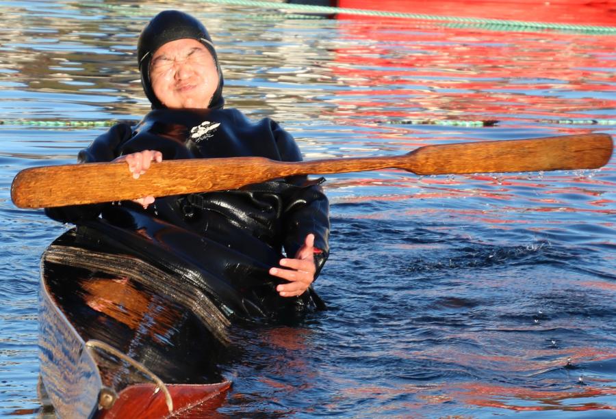 Qajaq træning
