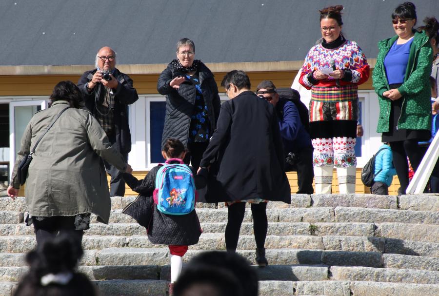 Første skoledag. Qaqortoq, 10. august 2020