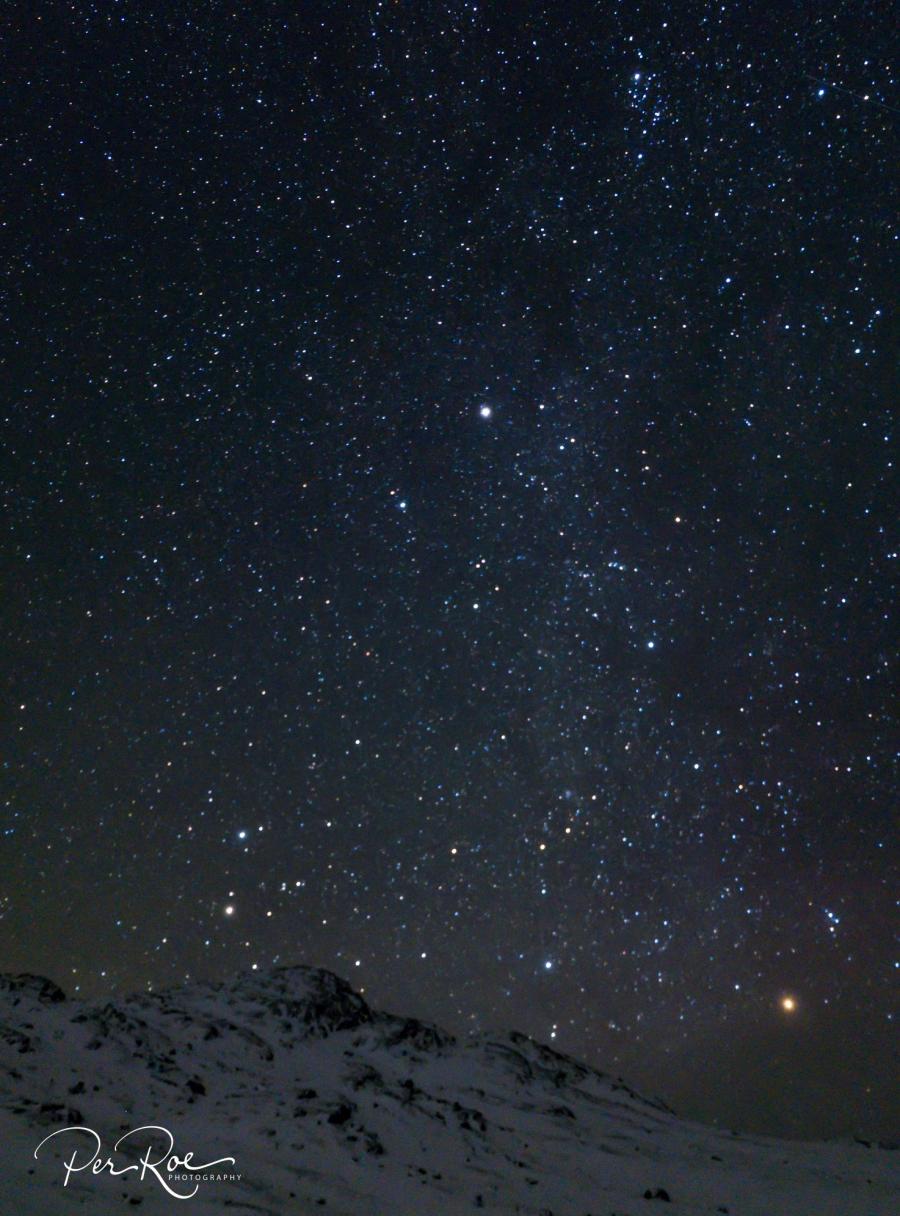 Stjernehimmel set fra Naginnera Ilorneq