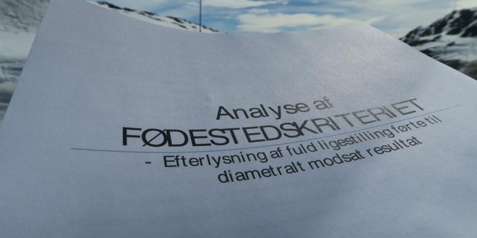Analyse af fødestedskriteriet